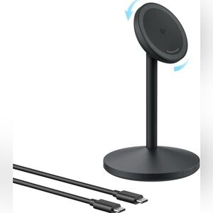 Anker MagGo WirelessCharger Single Stand Black Matte Used No AC Adapter